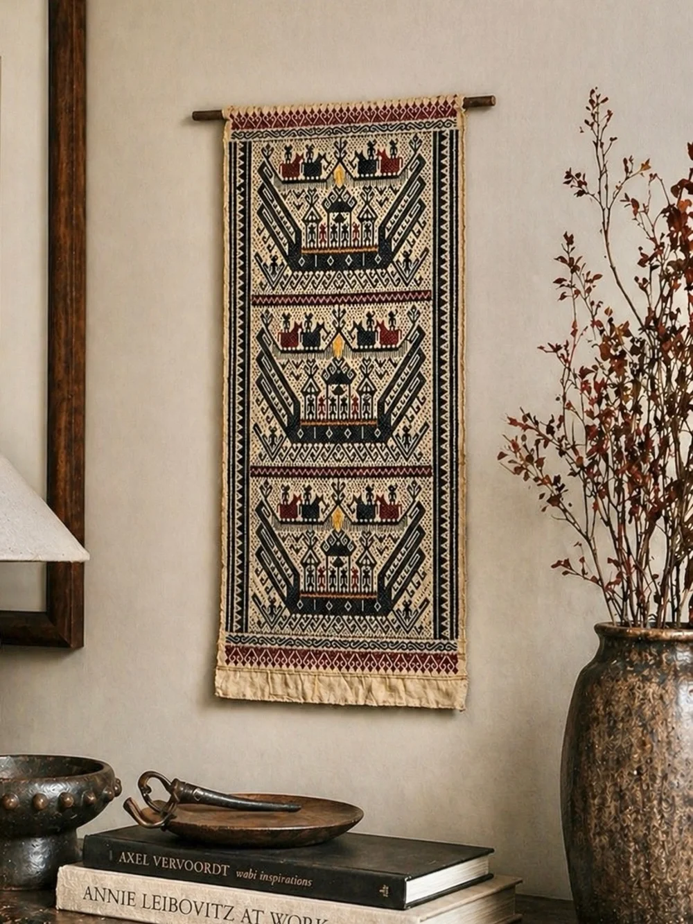 Antique Handwoven Kain Kapal/Tampan Tribal Textile #0425263